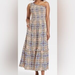 knox rose white maxi dress Knox Rose White V Neck Ruffle Maxi Dress-Size XL-Lined-Cottagecore-Beachy